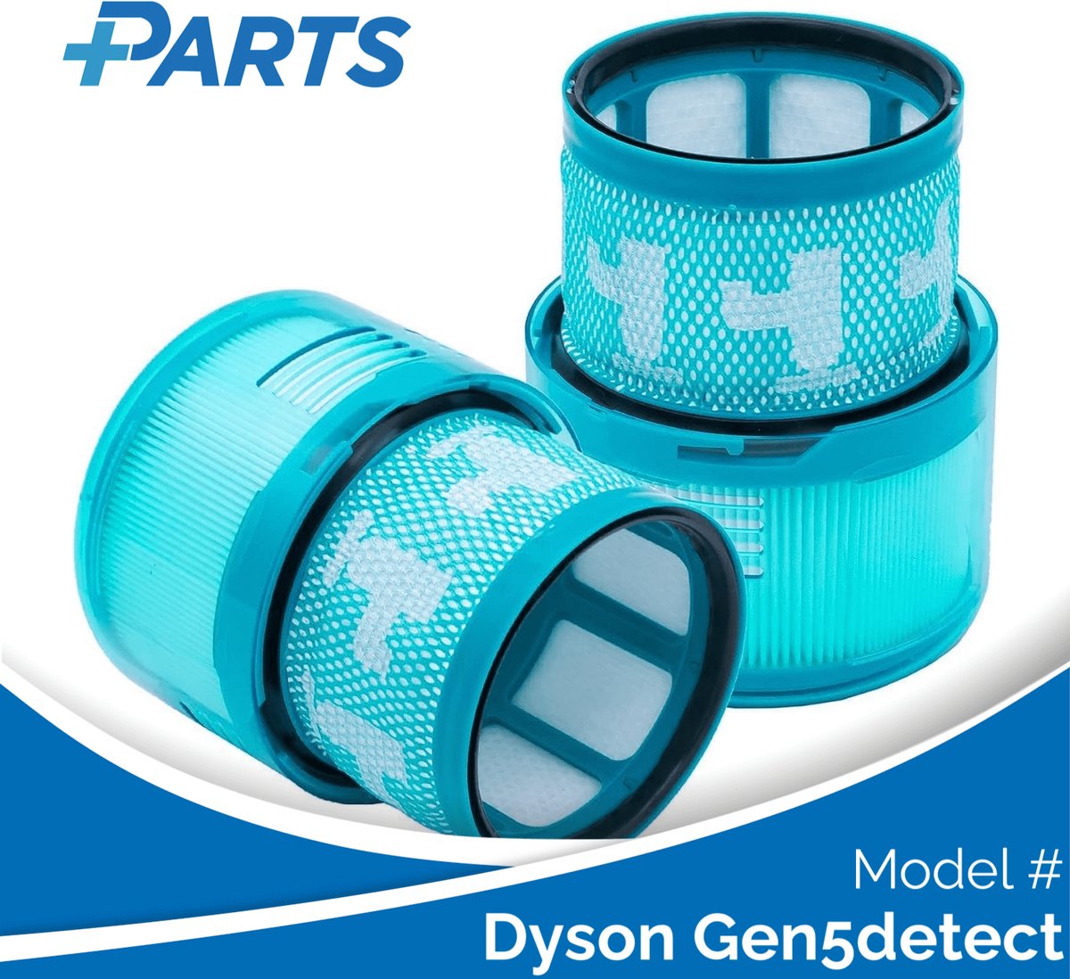 Dyson Gen5detect Filters (2 Stuks, Plus.Parts® alternatief voor 972352-01)