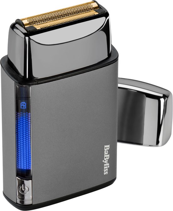 BaByliss Scheerapparaat voor Mannen - Super-X Metal Series Foil Shaver FS991SE - 100% Waterdicht IPX7 - Enkele Titanium Folie - Snel opladen - 60 minuten gebruik - Nat en droog gebruik