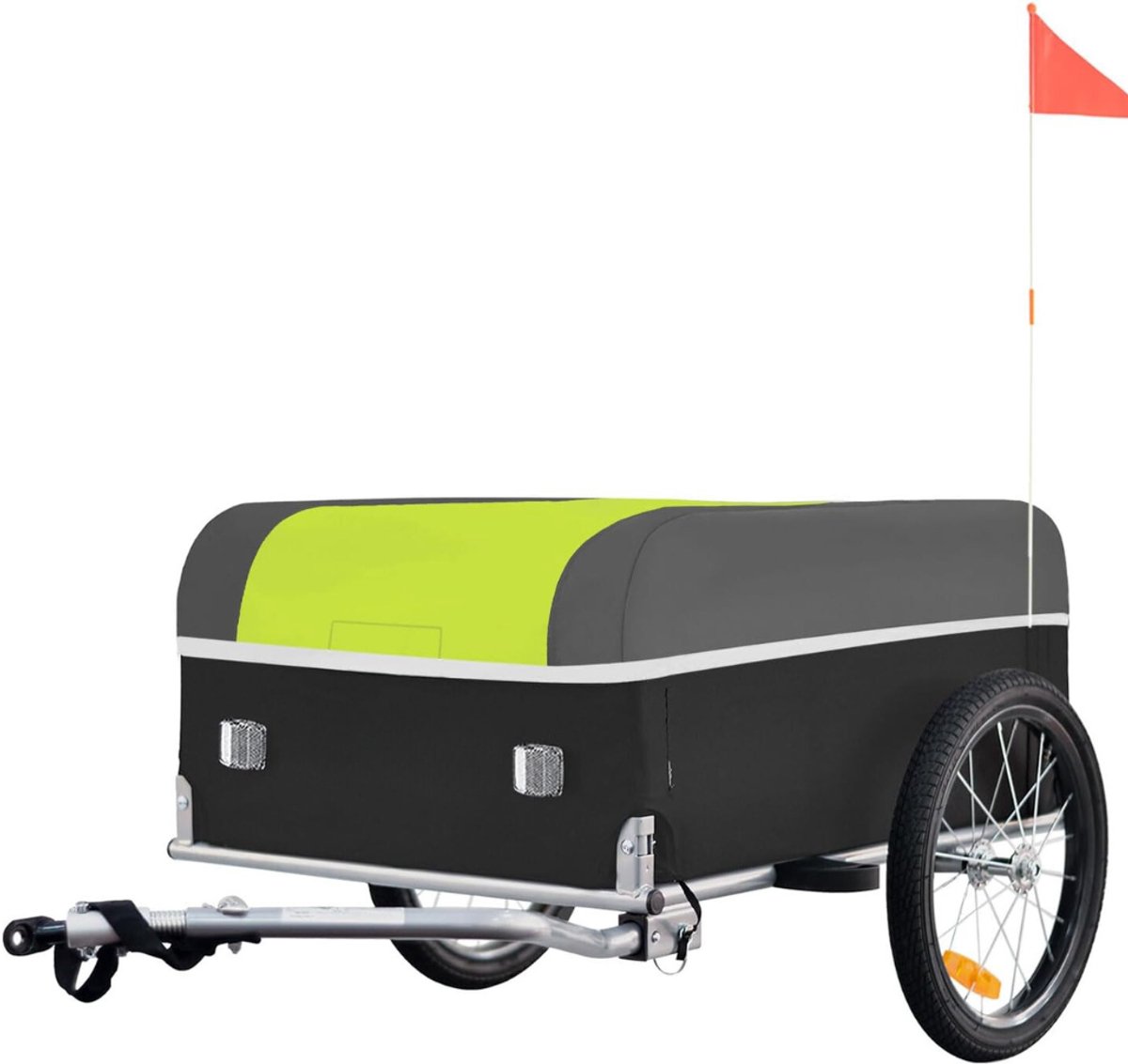 Nexvo® Fietskar Bagage - Fietskar 130 Liter Laadvermogen - Fietsaanhanger - Groen - 130cm x 75cm x 55cm