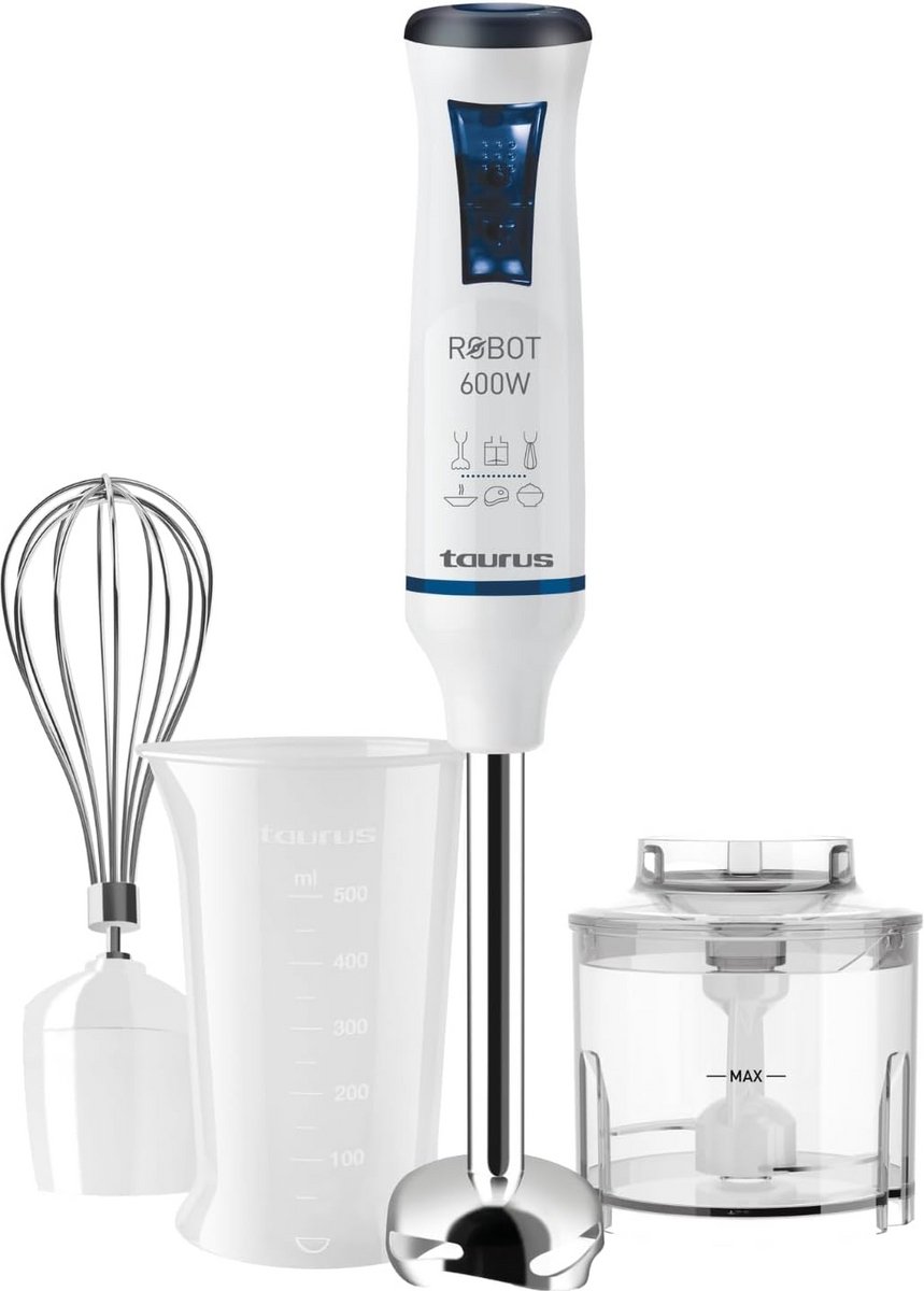 Inox Staafmixerset met 20 Snelheden en 600W Vermogen voor Keuken