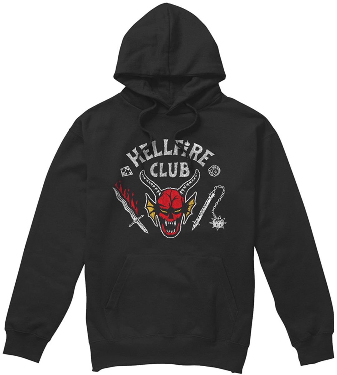 Stranger Things Hellfire Club Invert Hoodie - Zwart - XXL