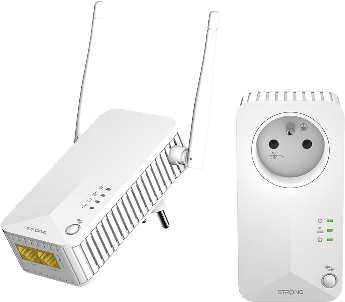 CPL600 Mbps Powerline Adapter Duo Pack | WiFi 300 Mbps | Snelle Ethernet-poort | Tot 300 m Bereik | Geschikt voor Multi-TV-service | Breid uw Netwerk Uit | Compatibel met Alle Boxen | 4 Jaar Garantie