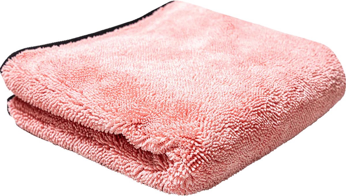 FRM Quick Dry Droogdoek – Microvezel Badkamer Droogdoek – Douche, Tegels & Vloer Streeploos Nadrogen – Super Absorberend - Kwaliteitsdoek - Roze 40x40