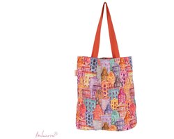 Imbarro - Easybag - Katoenen Tasje - Boodschappentas - Shopper - Home Sweet Home - Katoen - 50x40cm