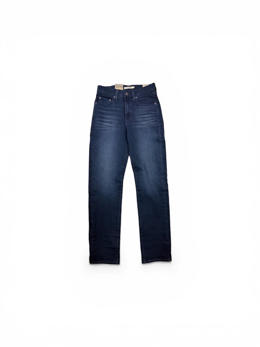 Levi’s 724 High Rise Slim Straight Broek W25 X L30 Blauw