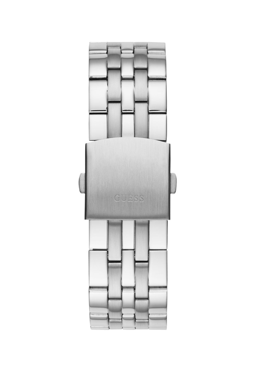 Guess Odyssey Quartz Analoog Horloge Silver Tone Behuizing: 100% Roestvrij Staal| Armband: Roestvrij Staal 44 mm U1107G2M
