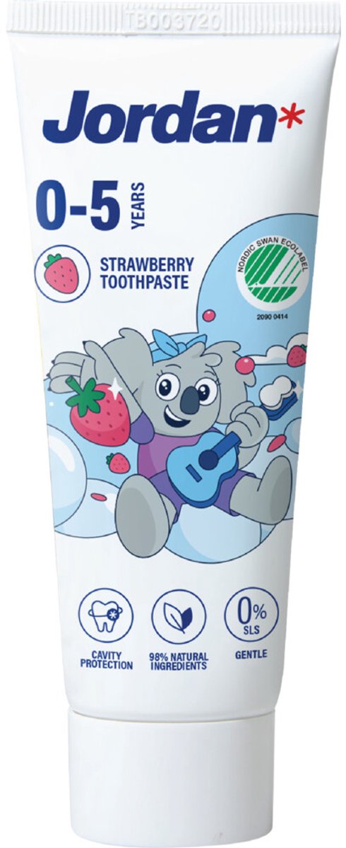 8x Jordan Tandpasta Kids 0-5 jaar 50 ml