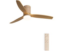 CREATE - Stille 40W plafondventilator met technische ABS bladen in verschillende maten - Met licht - WIND CALM