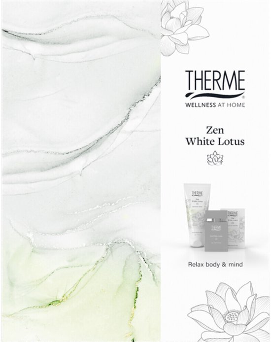 THERME Zen White Lotus Perfume Gift Set - gesckenkset - Eau de Parfum 30 ml+Shower Satin 200 ml