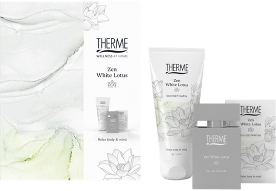 THERME Zen White Lotus Perfume Gift Set - gesckenkset - Eau de Parfum 30 ml+Shower Satin 200 ml