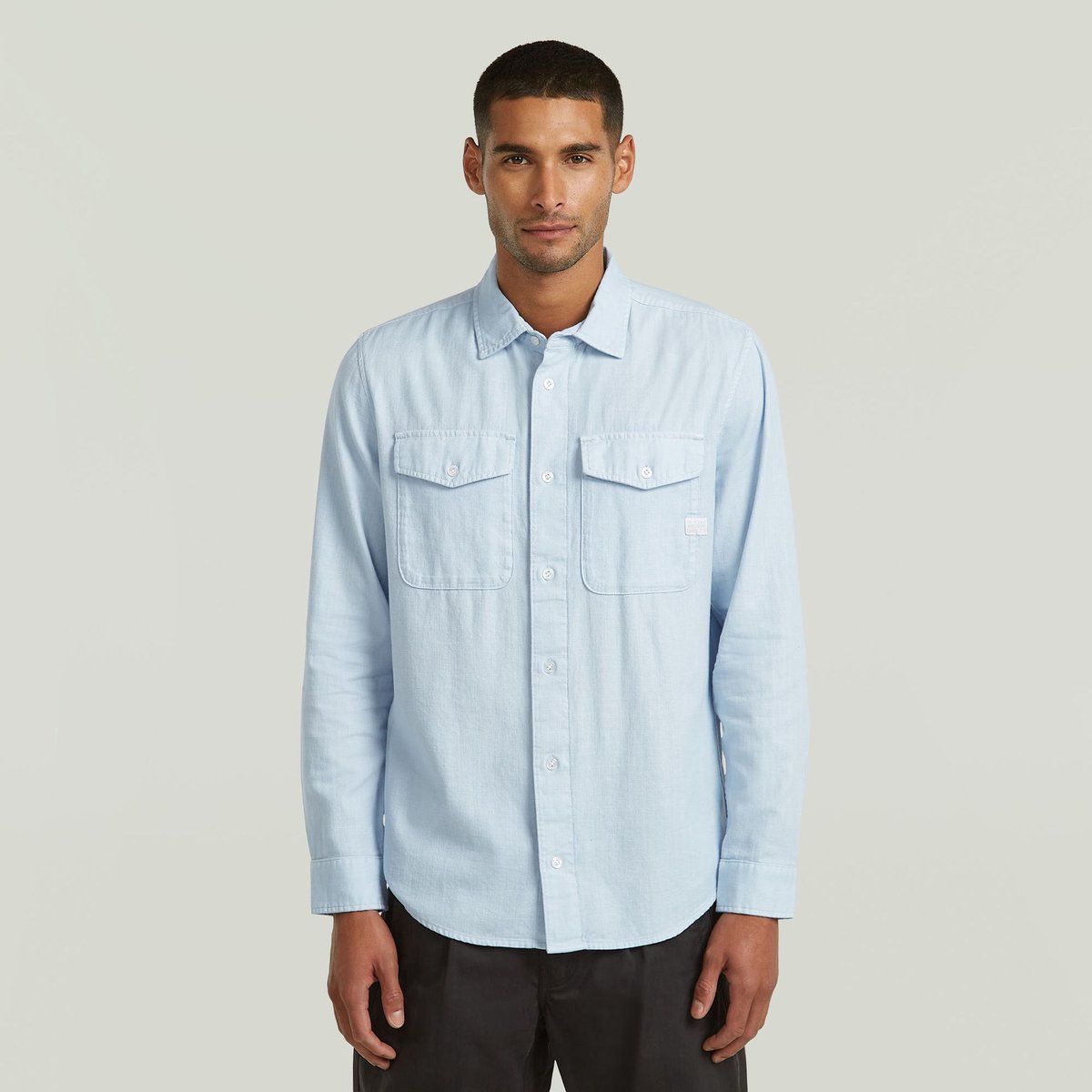 G-star Marine Overhemd Met Lange Mouwen 2XL Man Lt Wave Gd