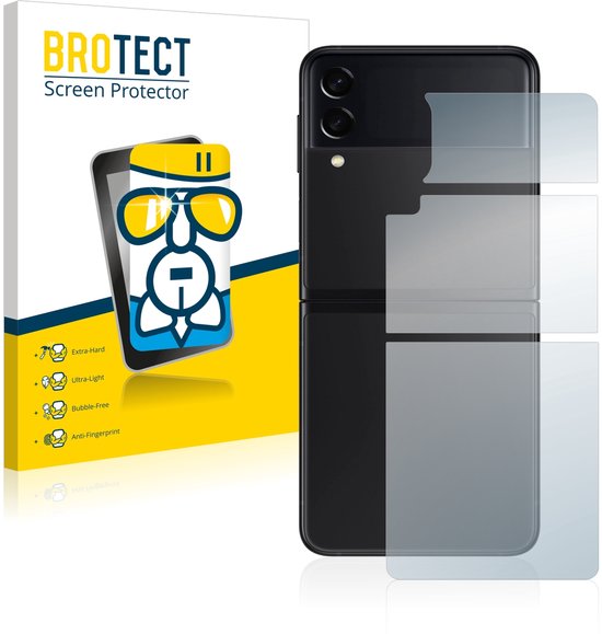 BROTECT - Protecteur d'écran pour Samsung Galaxy Z Flip 3 5G (Arrière) - Film de protection Verre de protection transparent
