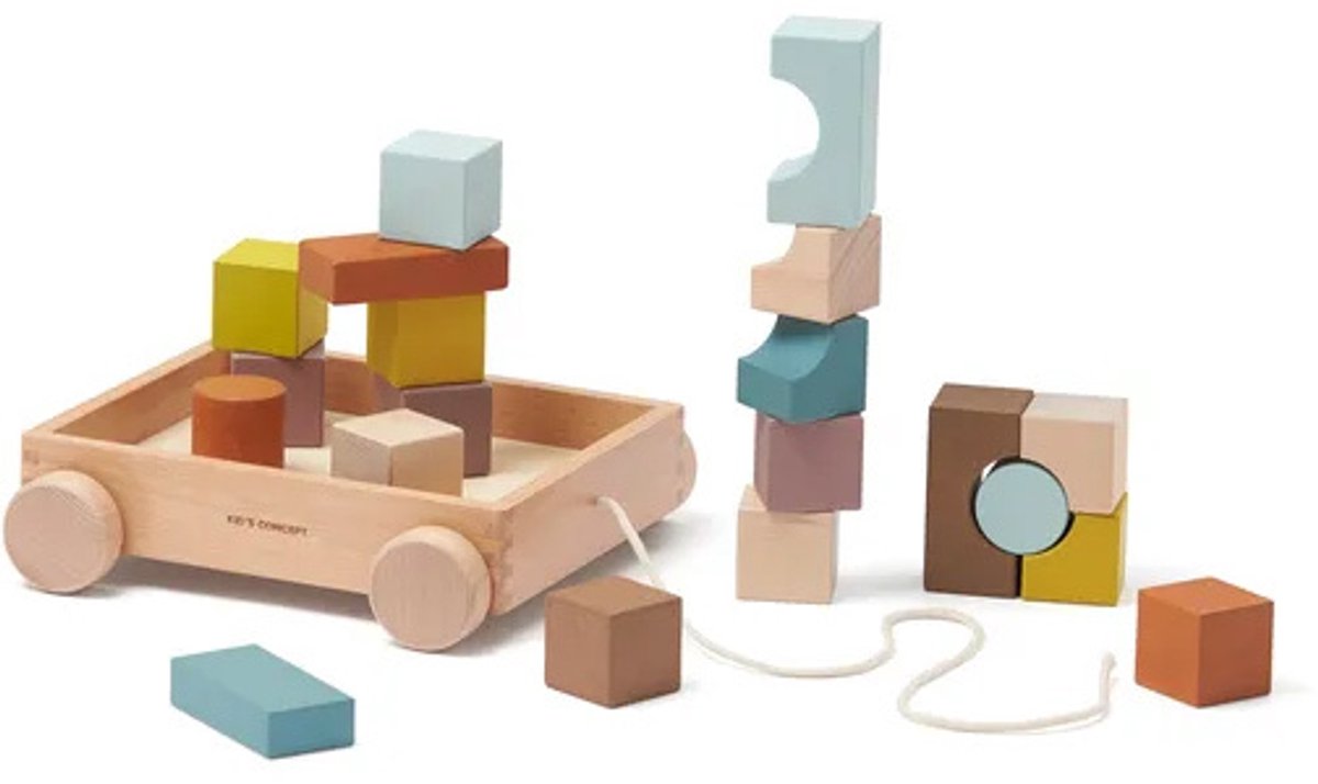 Kids Concept blokkenwagen multi NEO