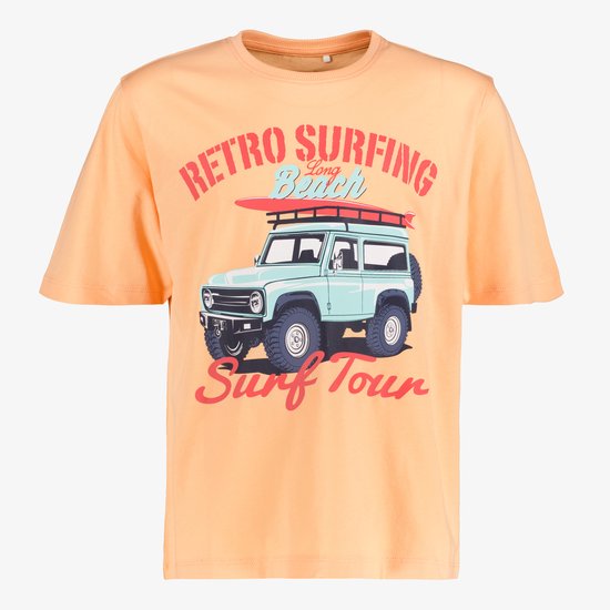 Name It jongens T-shirt blauw met opdruk - Maat 116