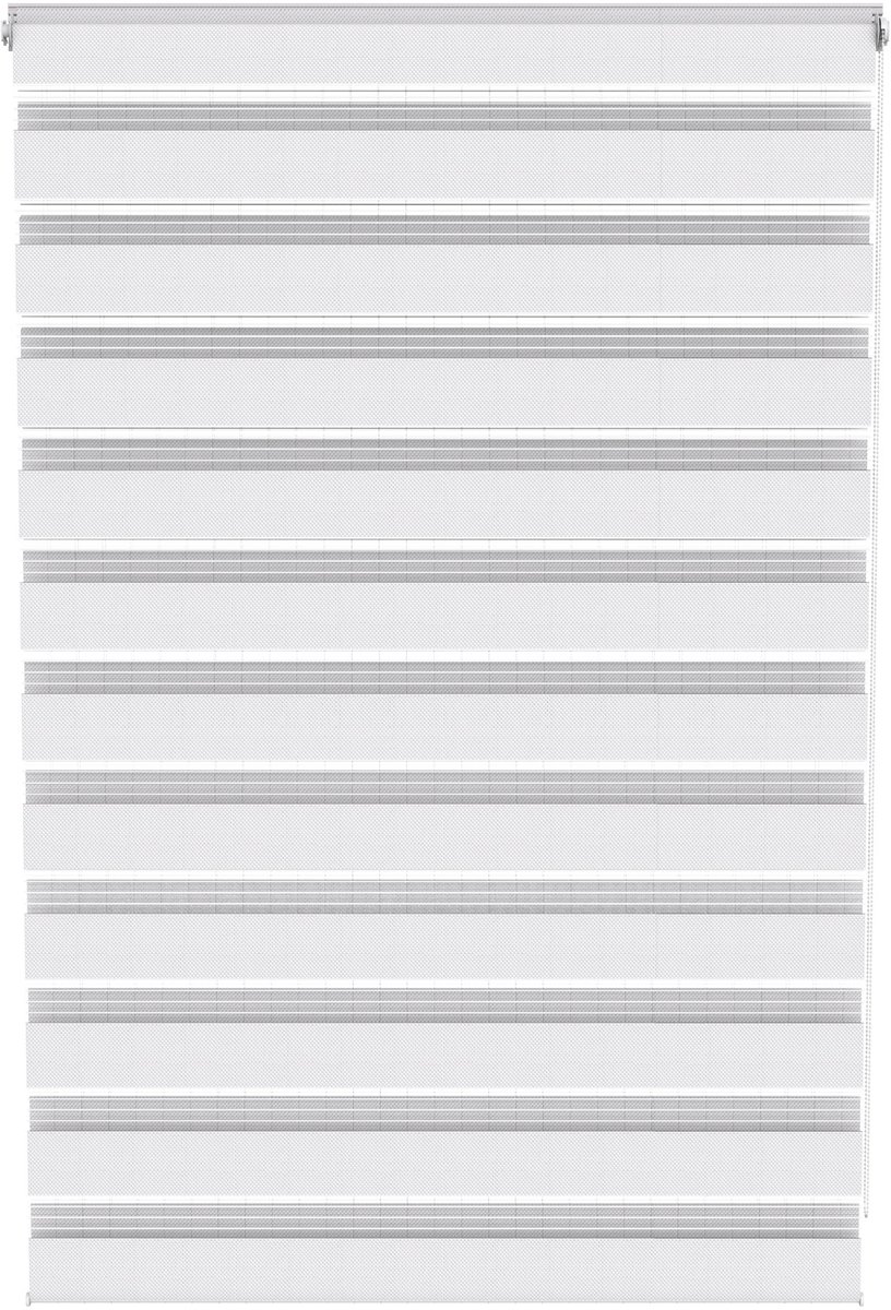 ACXIN Zebra Rollo Klemmfix - Zonder Boren - Lichtdoorlatend en Verduisterend - 100x150cm Wit