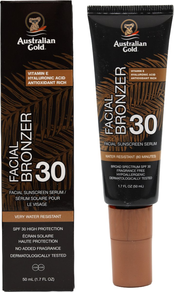 Australian Gold - SPF 30 - Daily Facial Serum Bronzer - 50 ml
