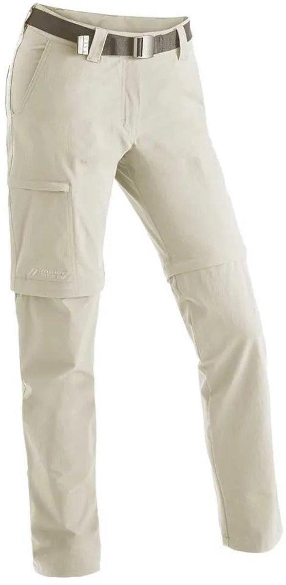 Maier Sports Inara Slim Zip Broek M-L Regular Vrouw Bruin