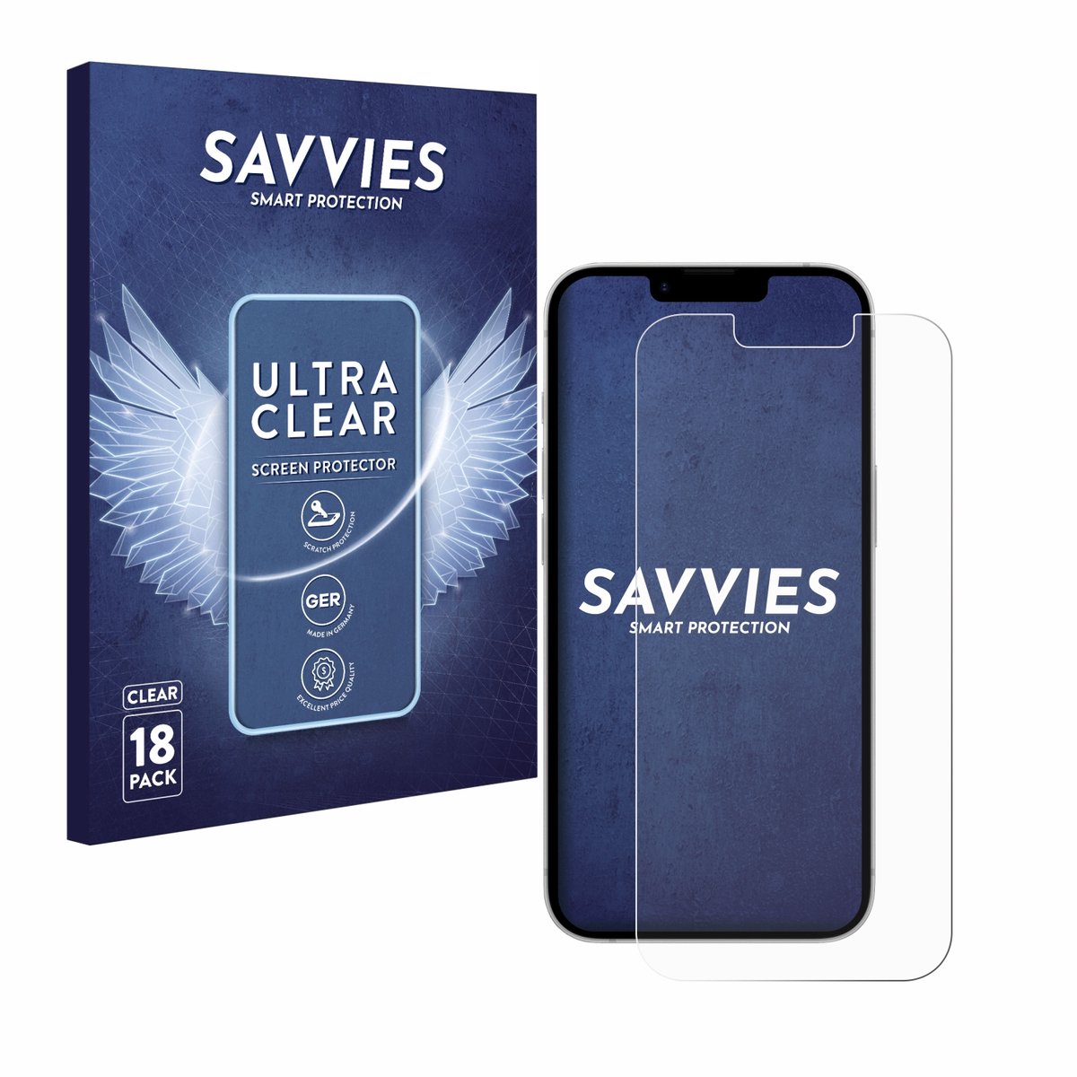 Savvies - Screenprotector voor Apple iPhone 17e - Folie Beschermfolie transparant 18 Stuks