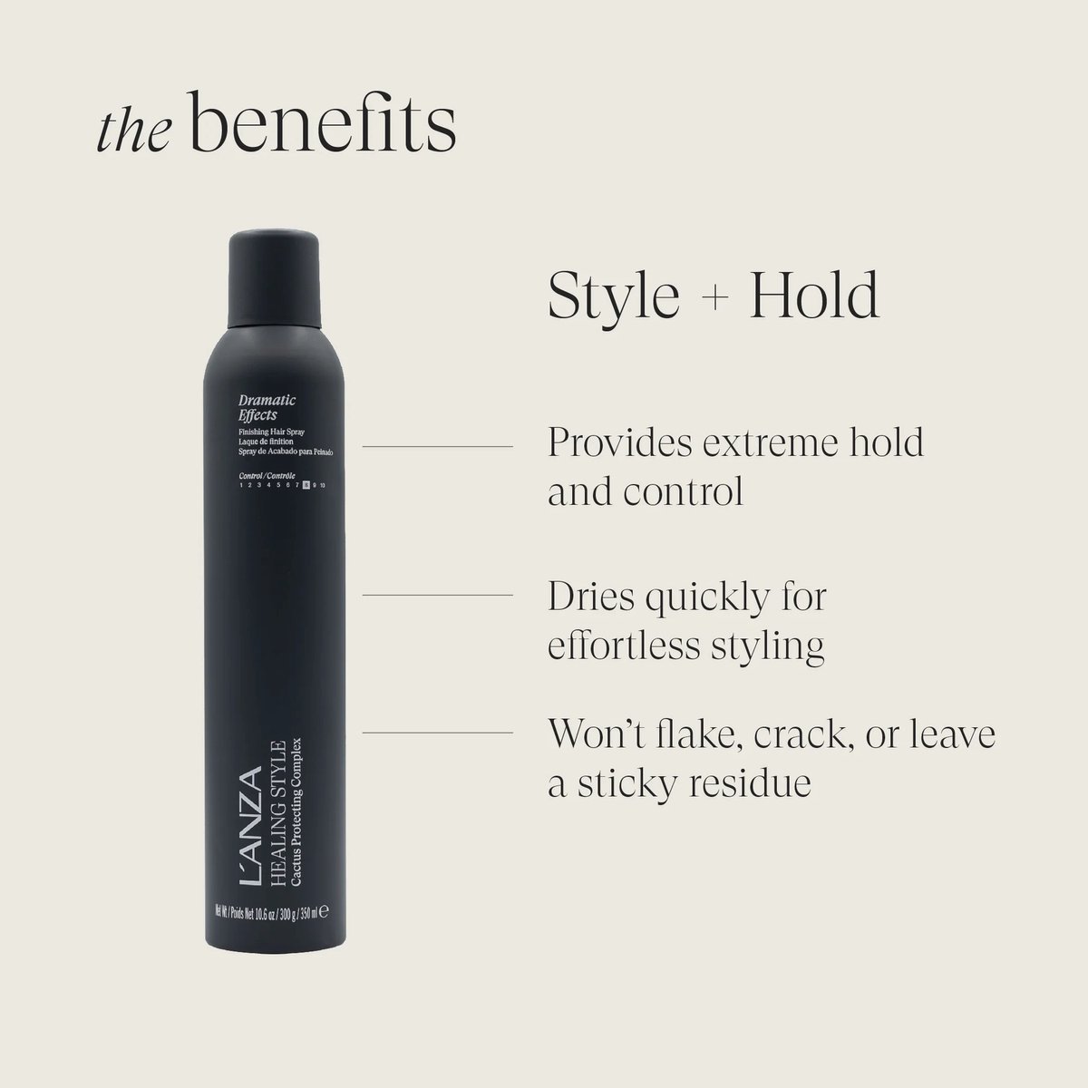 L'ANZA Healing Style Dramatic Effects 10.6oz/300g/350ml