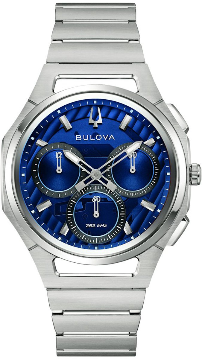 Bulova 96A339 Curv Titanium 262 kHz chronograaf horloge 41 mm