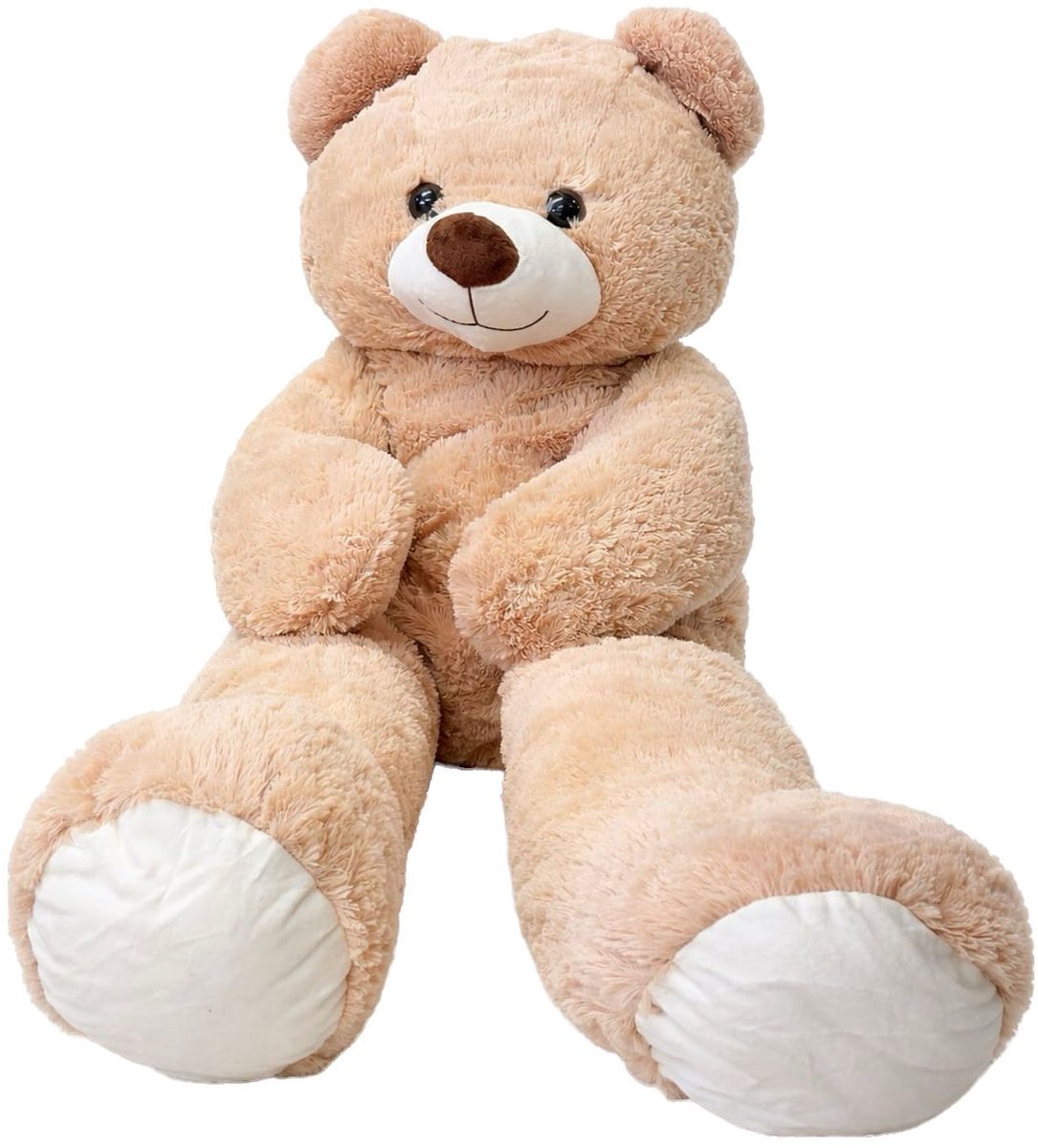 YellowPack XXXL Knuffel beer 150 cm Beige – Grote Teddybeer – Mega Knuffelbeer – Zachte Pluche Knuffel – Grote Knuffelbeer Cadeau voor Kinderen — afbeelding 8