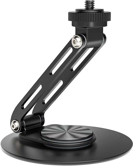 ETOE Dolphin Projector Stand, Adjustable 360° Rotation & Tilt, Portable Aluminum Alloy, Non-Slip Base, Black, for Home Office Outdoor Use