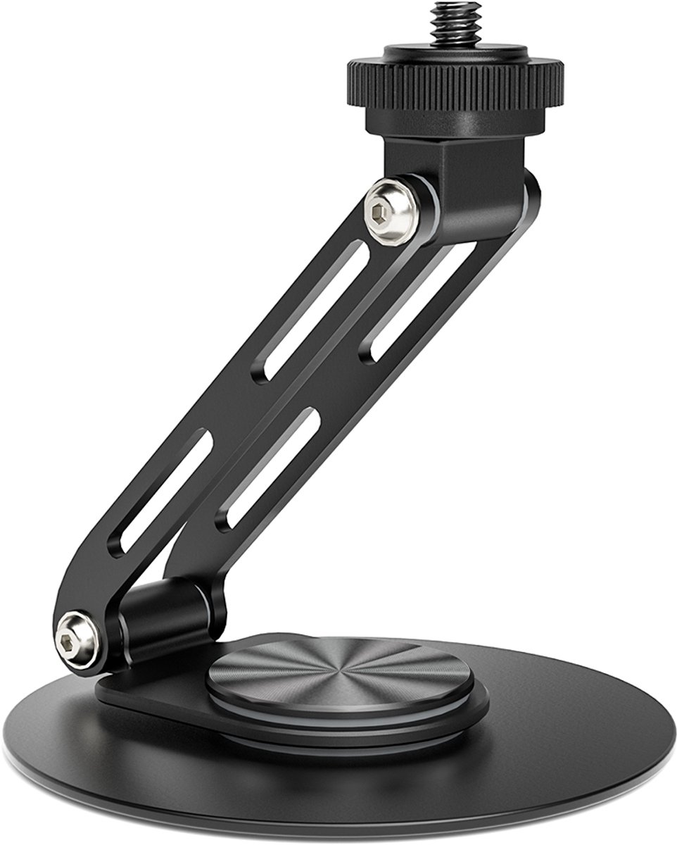 ETOE Dolphin Projector Stand, Adjustable 360° Rotation & Tilt, Portable Aluminum Alloy, Non-Slip Base, Black, for Home Office Outdoor Use