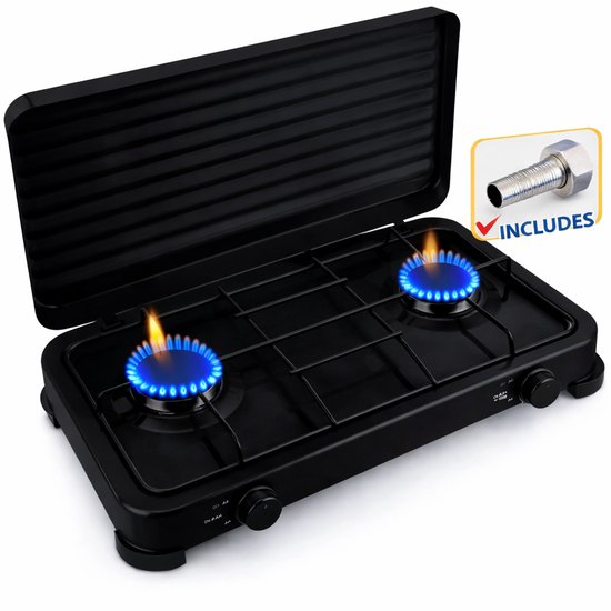 PARKER 2 PITS CAMPING KOOKTOESTEL MET DEKSEL Badé - Outdoor Living