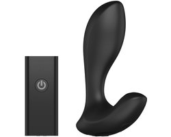 Nexus Duo Butt Plug Klein - Zwart - 6 Standen - Vibratie - Pulsatie - Escalatie - Stimulatie - Afstandsbediening 8 Meter - IPX7 Waterbestendig - USB Oplaadbaar - 100% Siliconen - Lichaamsvriendelijk - Flexibel - Partner - Geschikt voor Beginners