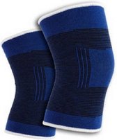 2x Sport Knieband – Verstelbare Knie Support – Stabiliteit & Controle – Voor Hardlopen, Voetbal & Training – Blauw