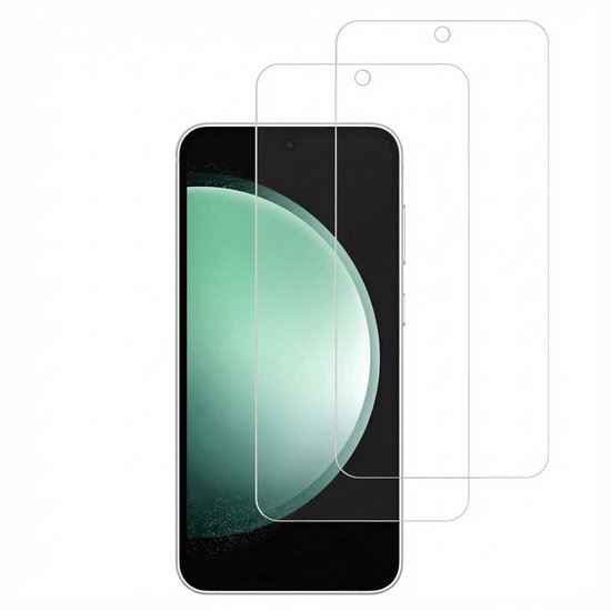 Twee screenprotectors op een telefoon.