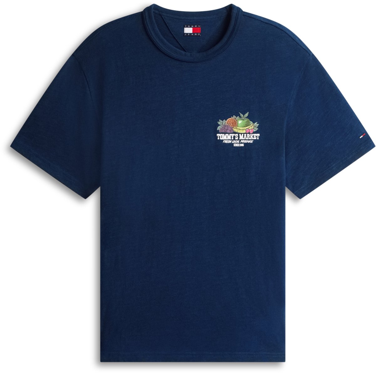 Tommy Jeans T-shirt Tjm Rlx Novelty Ss Tee Dm0dm22512 C1g Dark Night Mannen Blauw