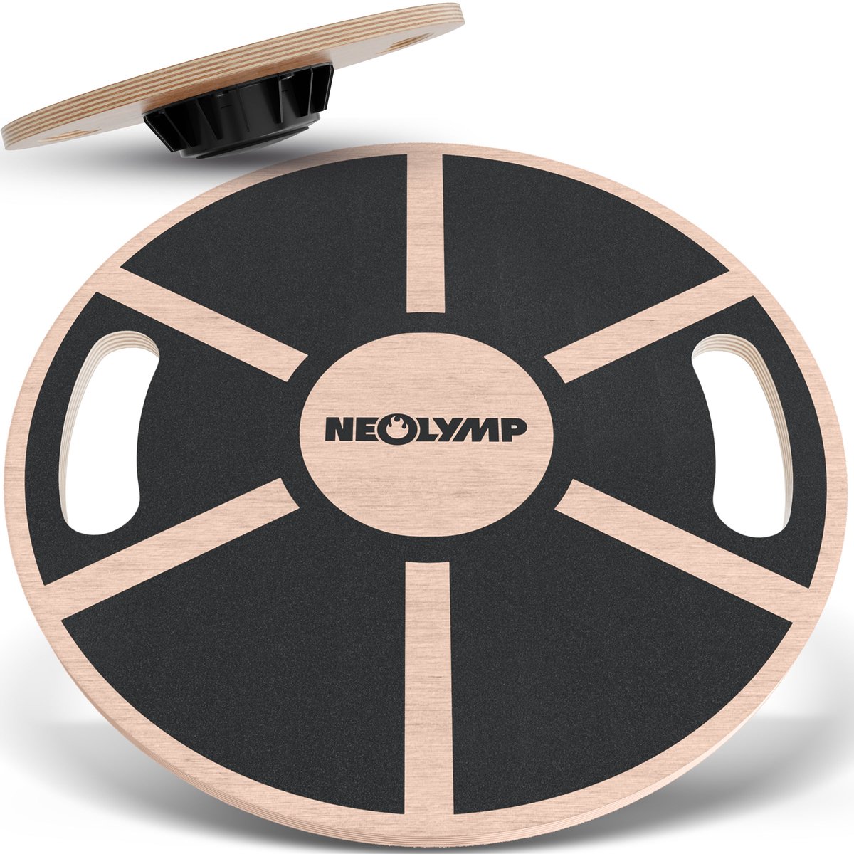 NEOLYMP houten balance board – stabiel, antislip, met handgrepen