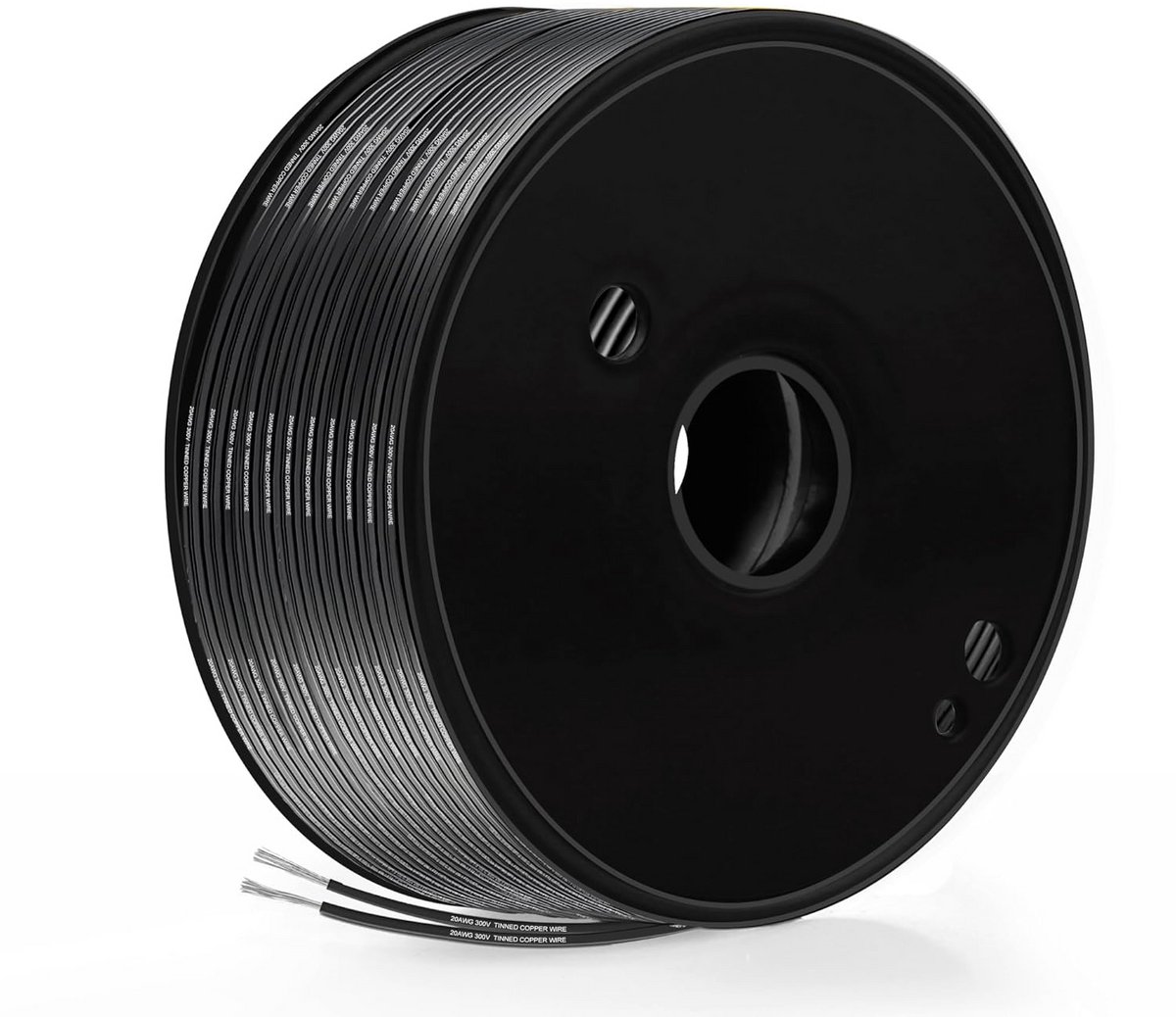2-aderige platte elektrokabel 0,53mm² met vertind koper 50 meter