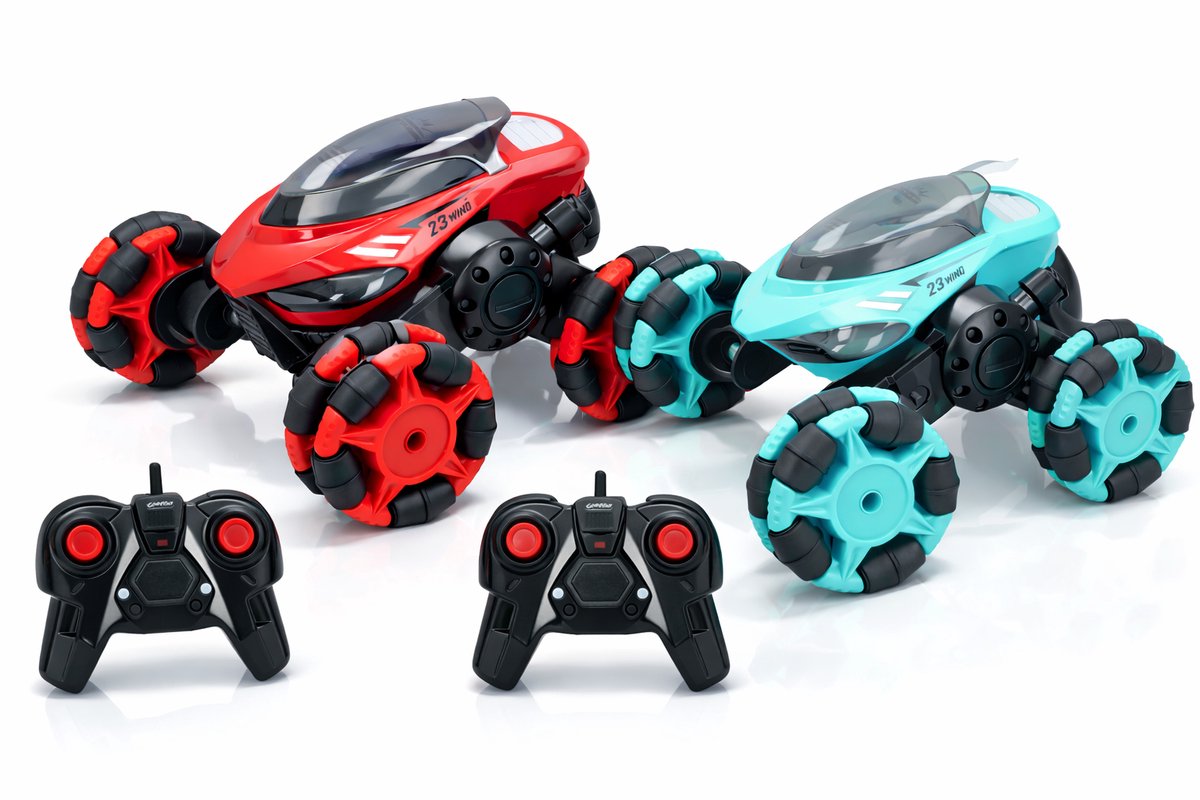 Gearbox Bestuurbare stuntauto - - stuntauto - bestuurbaar - snelheid - schaal 1:7 - 4x4 radio control - vanaf 3 jaar - afstandsbediening