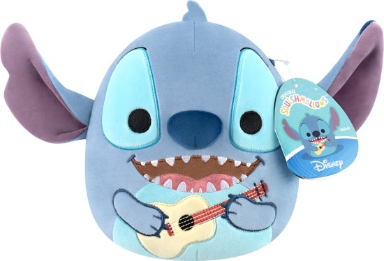 SQUISHMALLOWS 20cm Plush Disney Stitch With Guitar