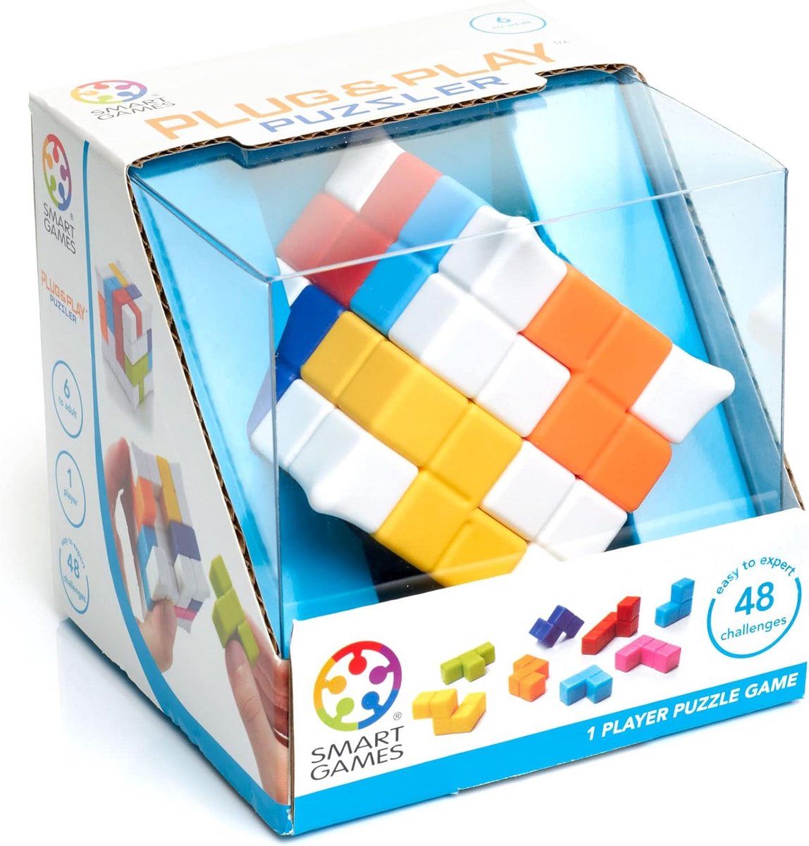 Compacte 3D Puzzel voor Kinderen - Draagbare Kubuspuzzel met 48 Uitdagingen - Educatief Logica- en Concentratiespel vanaf 6 Jaar