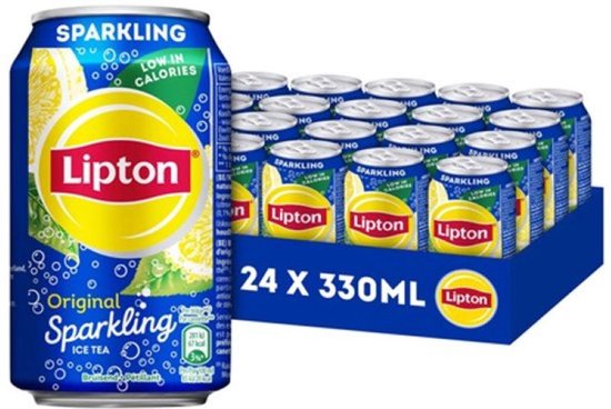 Lipton Ice Tea Sparkling Blikjes Tray - 24 x 33cl