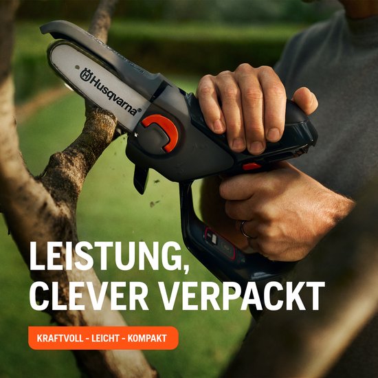 Husqvarna Accu mini-kettingzaag Aspire PE5 incl. telescopische steel en hoogsnoeiopzetstuk P4A, zaag voor takken tot 75 mm (incl. accu & oplader) van Husqvarna — afbeelding 5