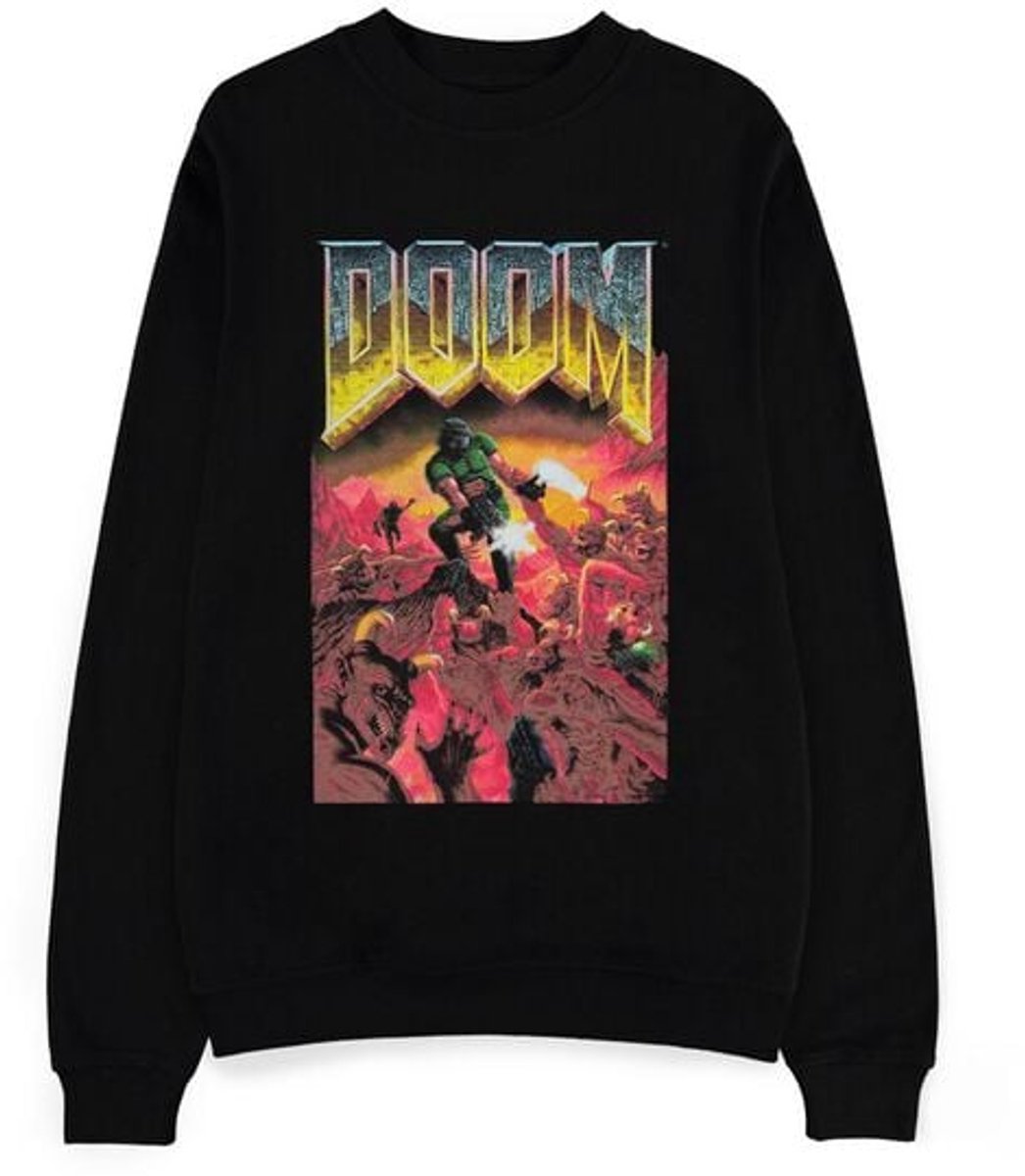 Doom Classic Boxart Heren Sweatshirts - zwart - L