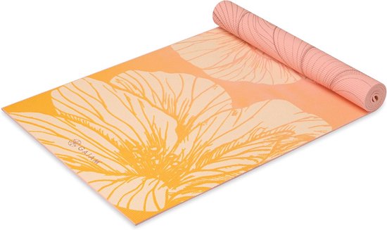 Premium 6 mm Print Omkeerbare Extra Dikke Antislip Yoga Mat - Gaiam - Geschikt voor Yoga, Pilates en Fitness - 68 Inch x 24 Inch x 6mm Dik van Gaiam — afbeelding 3