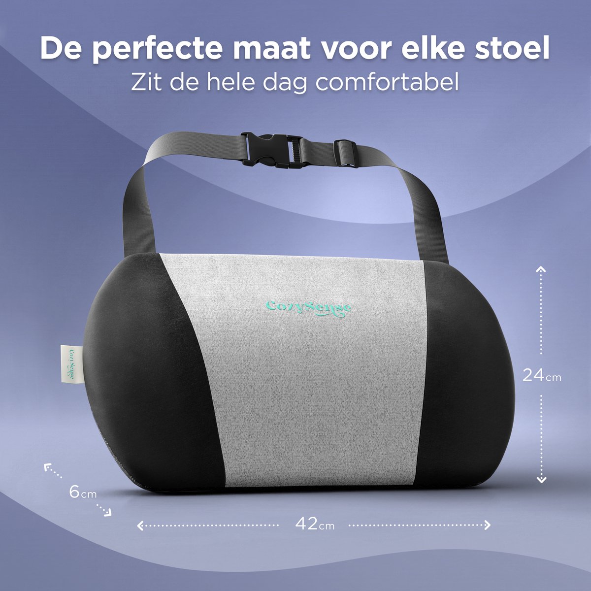 CozySense CozySense Rugsteun Ergonomisch Rugkussen - afbeelding 3