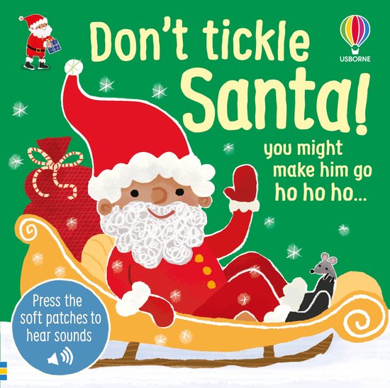 DON'T TICKLE Touchy Feely Sound Books- Don't Tickle Santa! - cover