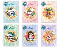 Diddl - notitieboek met geur - klein formaat A6 - geparfumeerde blaadjes - 1 stuk - Diddl Diddlina Pimboli Wollywell Galupy Mimihopps