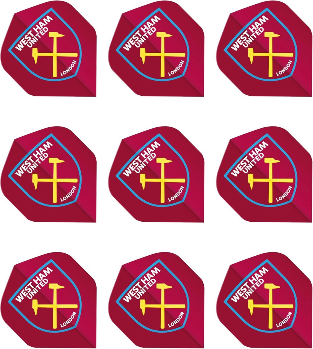 Voetbal Dartpijlen Flights - 3 Sets (9 Flights Totaal)
