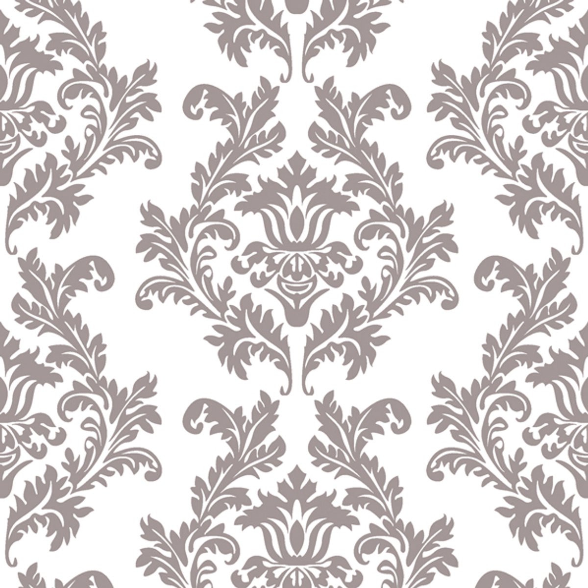 Lunch servetten White & silver Wallpaper - Maki - 33x33 cm