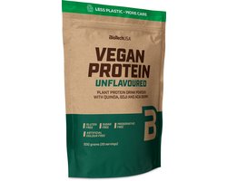 BioTech USA BioTech USA BioTechUSA Vegan Protein Shake op basis van rijst en erwten met superfoods en aminozuren Suiker-, lactose- en glutenvrij, 500 g, Niet-gearomatiseerde
