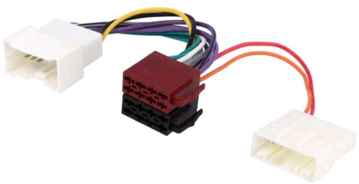 Dacia, Renault en Mercedes naar ISO kabel - 33,2x16,75mm en 31,5x13,2mm - 0,15 meter