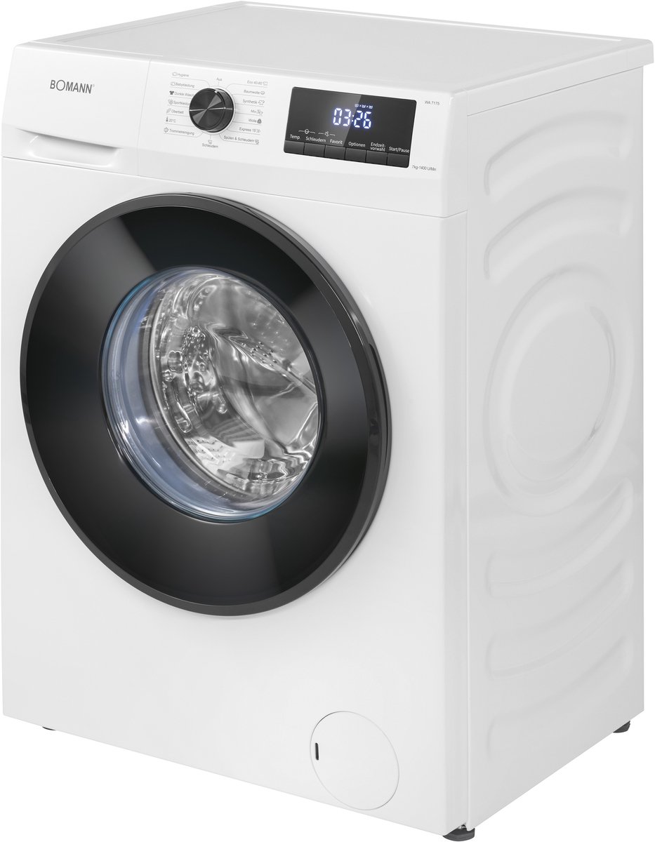 Bomann WA 7175 W Wasmachine - 1400 toeren thumbnail 3