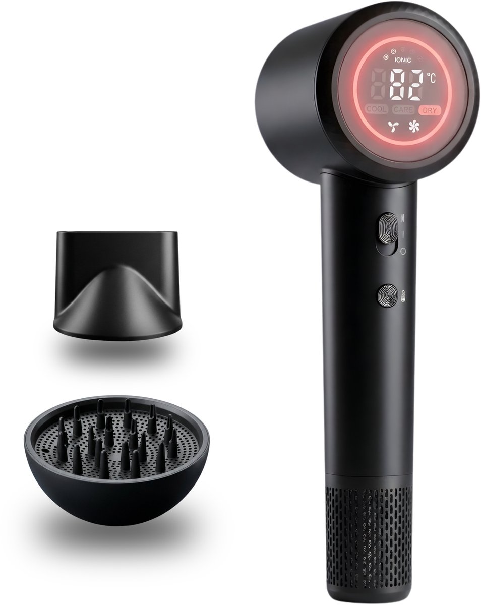 Ningbo Dooda Föhn met Diffuser 1600W en 3 Opzetstukken - Ningbo Dooda Electronic Technology Co., - €59,95